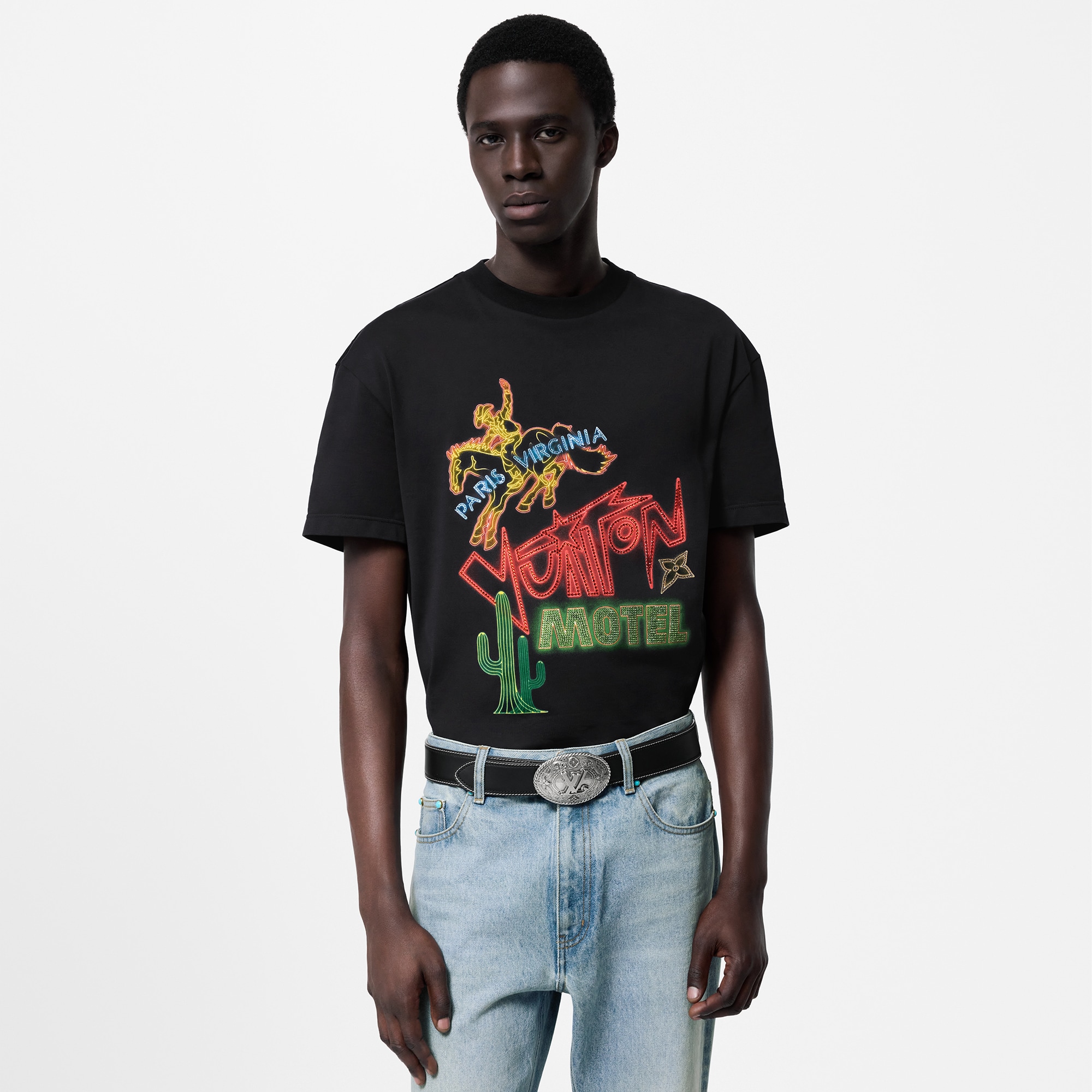 Graphic Embellished Cotton T-Shirt - Ready-to-Wear | LOUIS